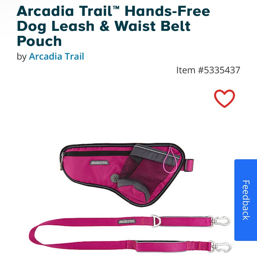 Arcadia Trail Dog Hands Free Leash and Waist Pouch